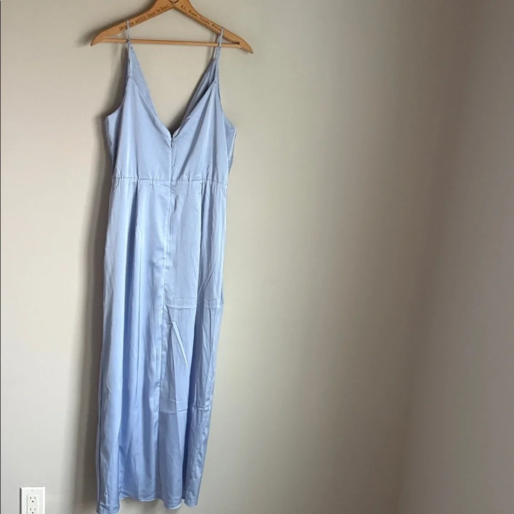 Abercrombie & Fitch Draped Twist-Front Maxi Dress Large